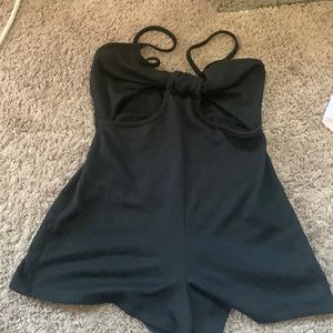 Peekaboo black romper